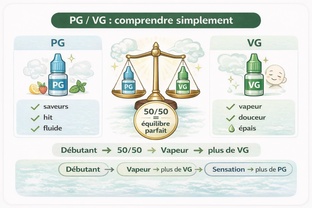 comprendre pg et vg pour vapoter